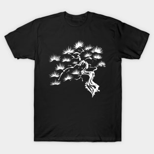 Sumi-E Pine Tree (White) T-Shirt